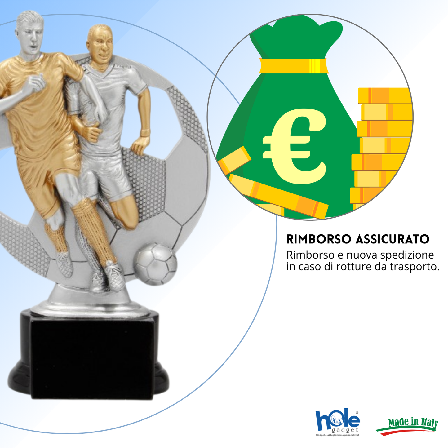 Premio calcistico personalizzato 19,5 cm | Cod. 14.524A