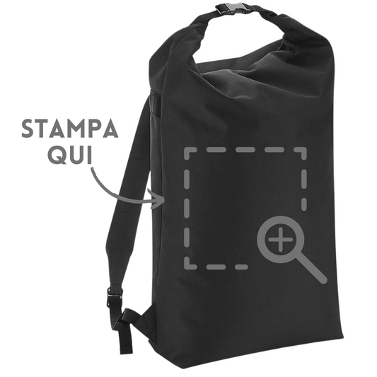 Zaino personalizzato roll-top impermeabile BG115