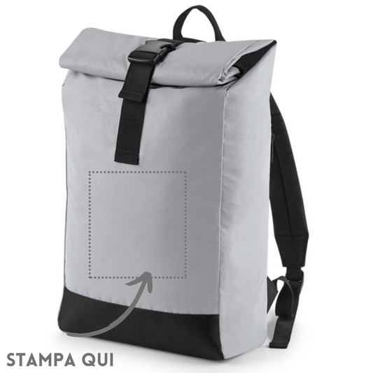 Zaino riflettente roll-top personalizzato BG138
