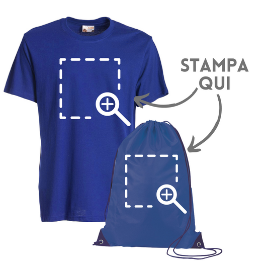 Kit risparmio personalizzato T-shirt + Sacca