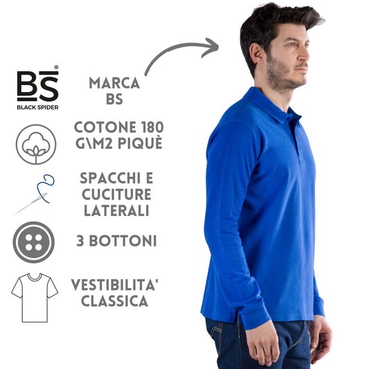Polo personalizzate a manica lunga | Cod. BS210