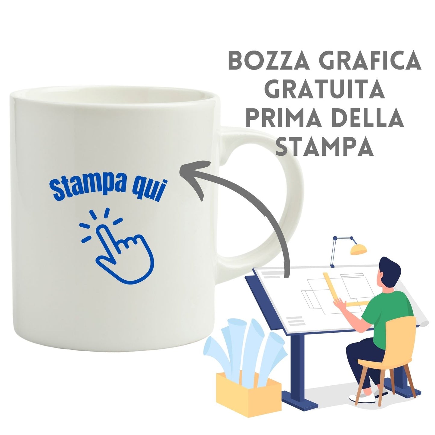 Tazze in ceramica personalizzate | Cod. PC446
