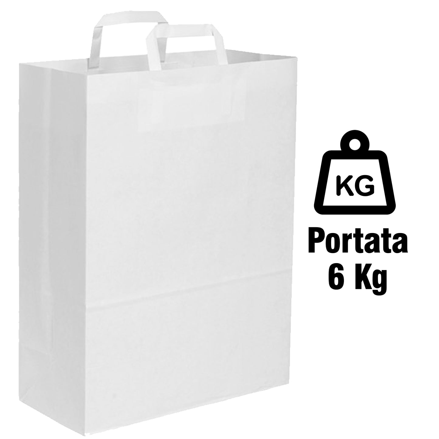 shopping bag personalizzata in carta con stampa inclusa nel prezzo