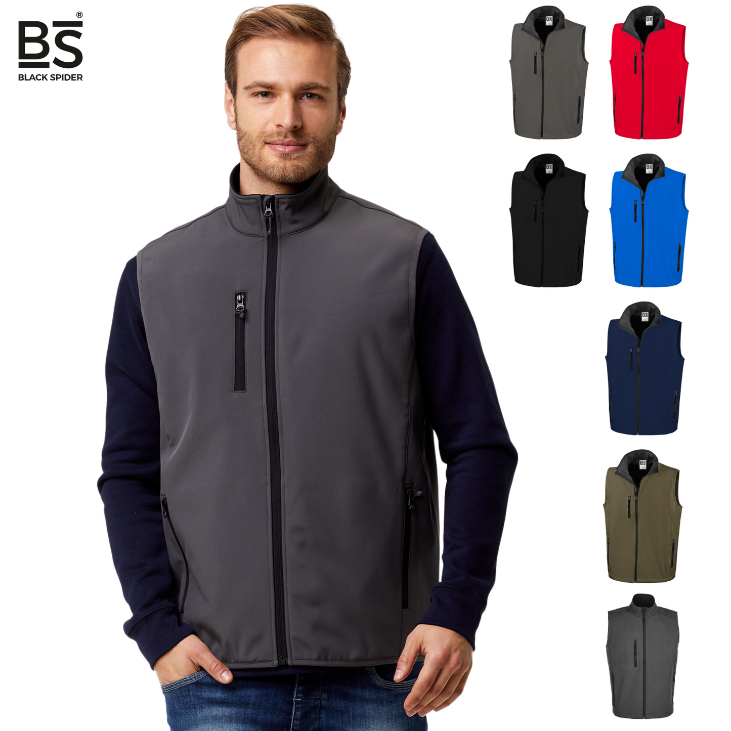 Gilet smanicato da lavoro personalizzato