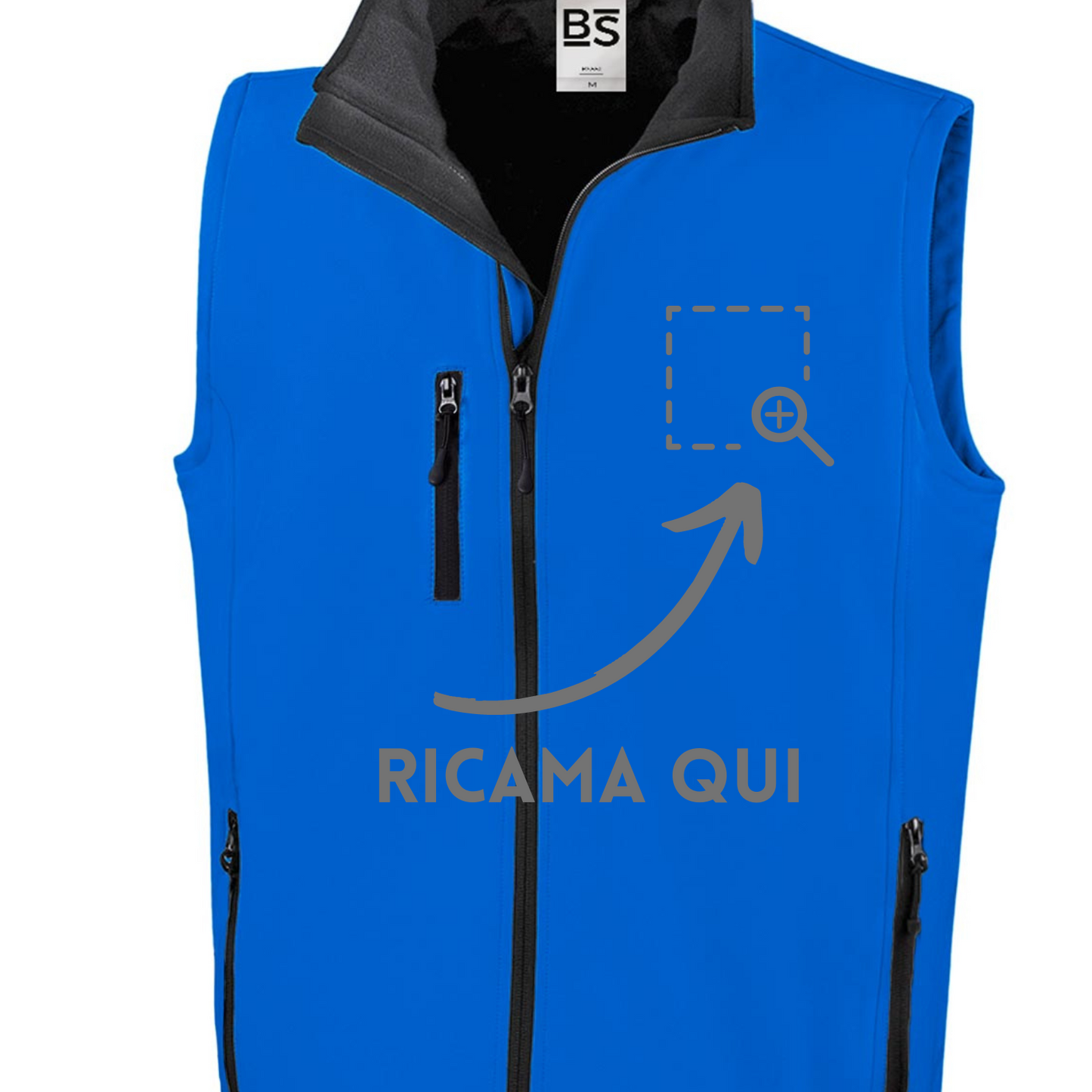 Gilet smanicato da lavoro personalizzato