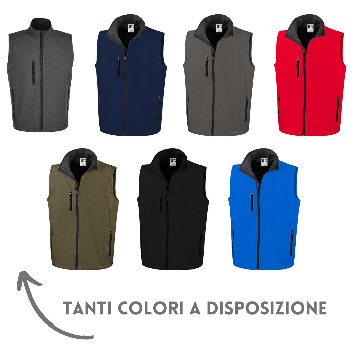 Gilet smanicato da lavoro personalizzato