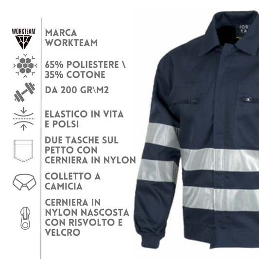 Giubbino da lavoro ad alta visibilità personalizzato