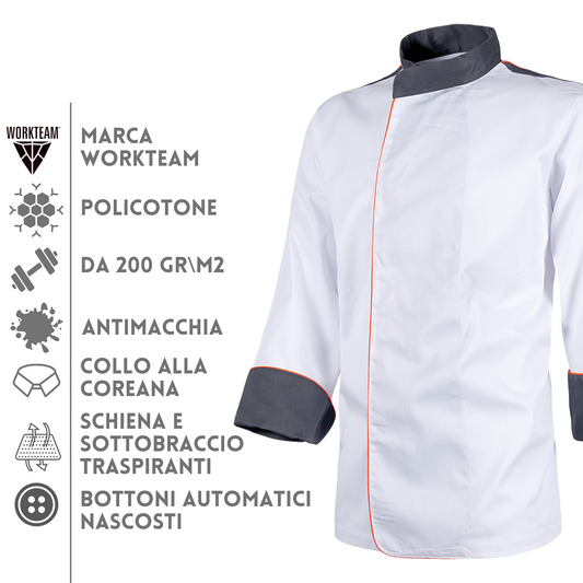 Giacca chef personalizzata con ricamo | Cod. B9240