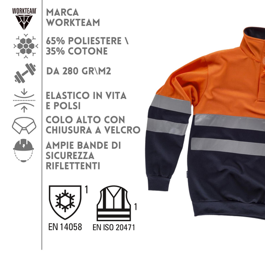 Felpa da lavoro ad alta visibilità personalizzata