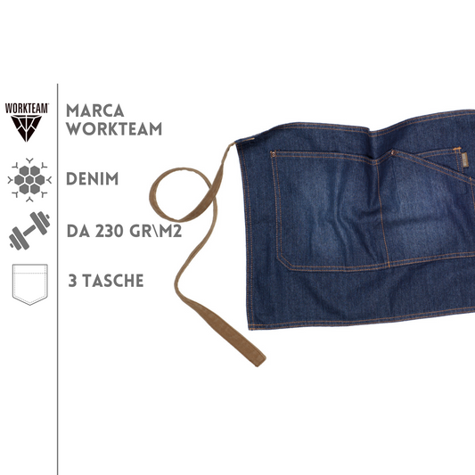 Grembiule jeans personalizzato