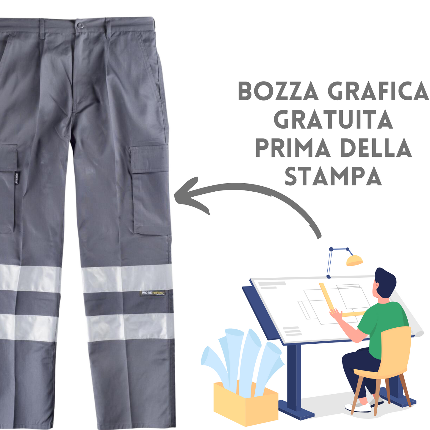 Pantaloni personalizzati alta visibilità