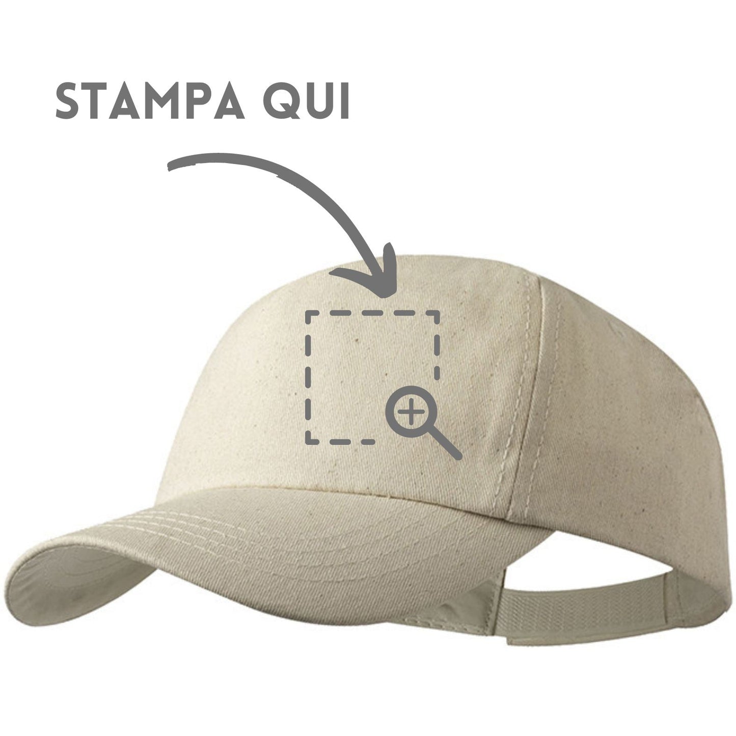 Cappellini in cotone naturale personalizzati | Cod. PM091