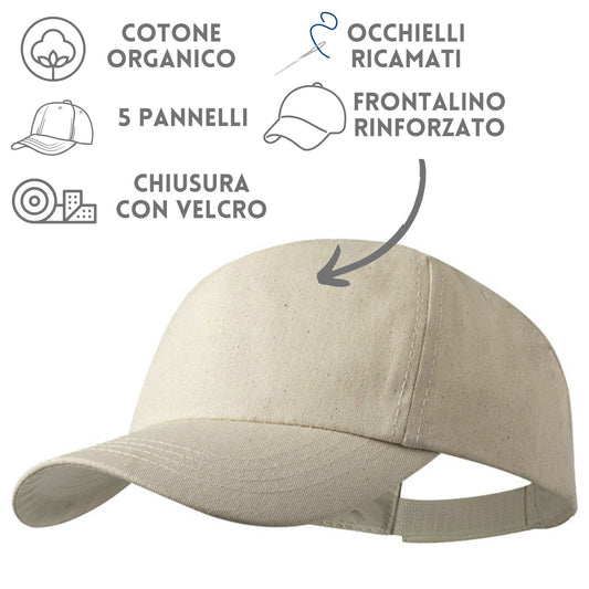 Cappellini in cotone naturale personalizzati | Cod. PM091