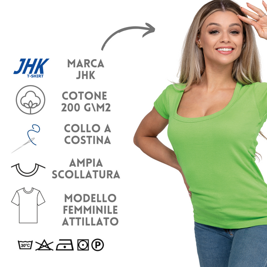 Magliette personalizzate scollate da donna