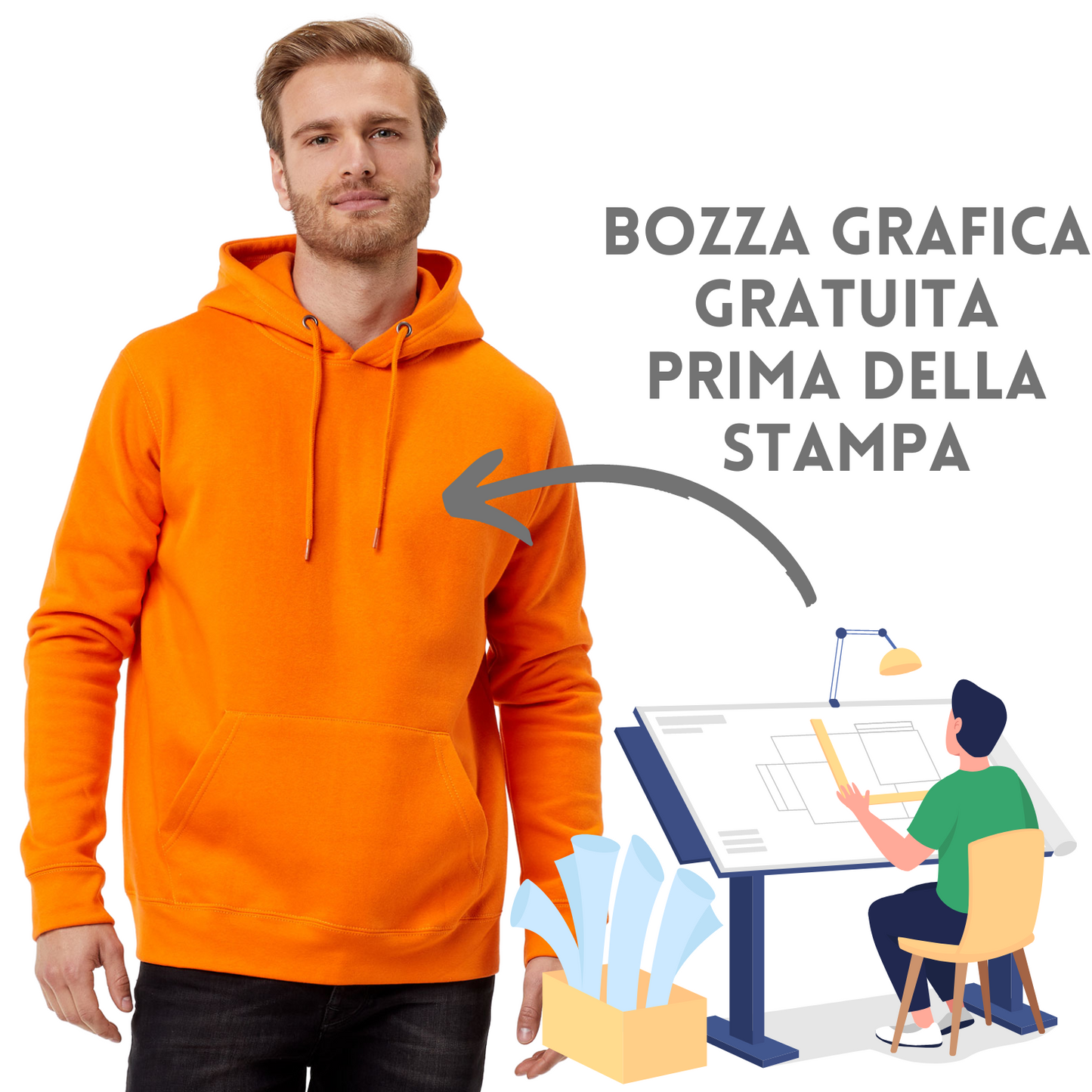 Felpe personalizzate con cappuccio