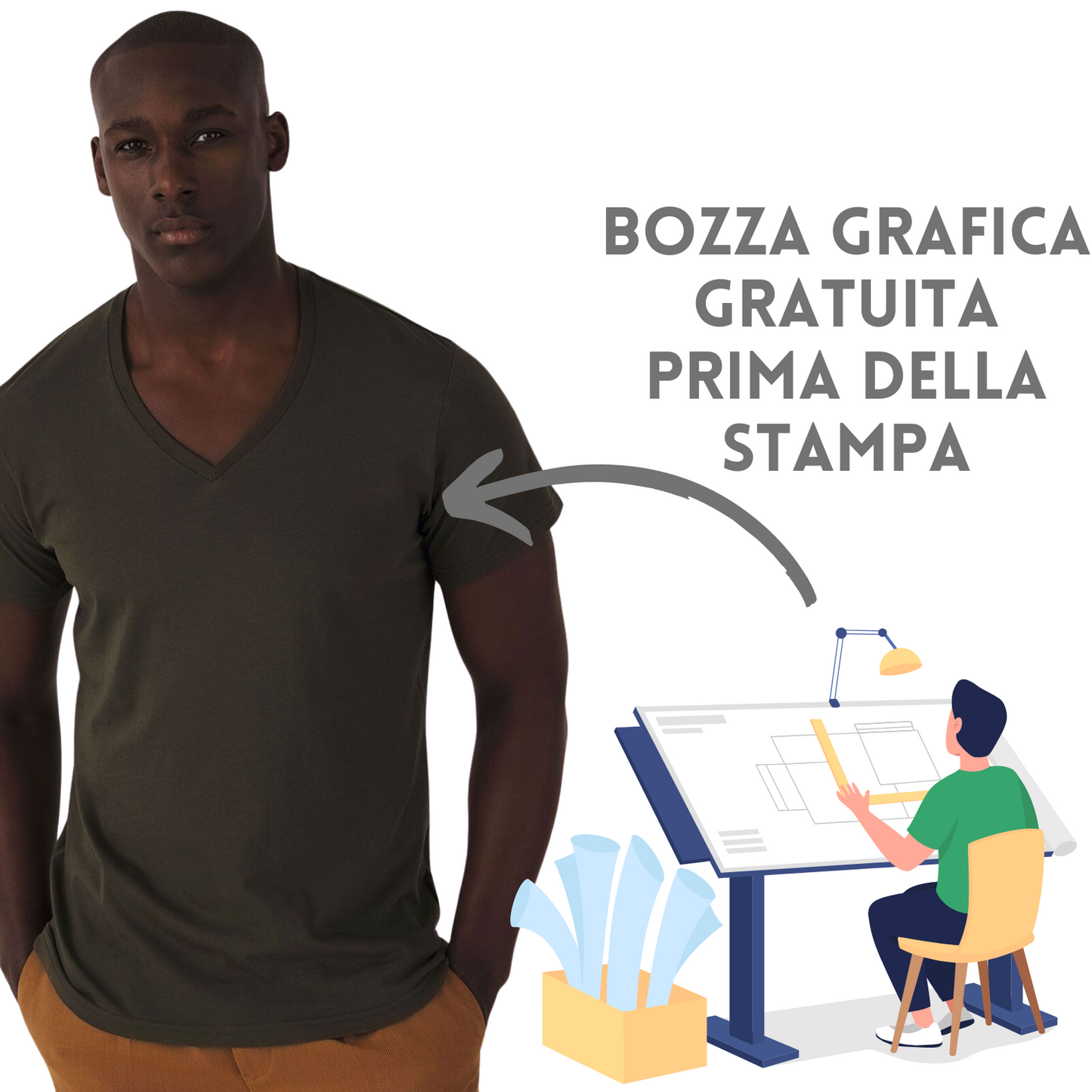 Magliette personalizzate B&C Unisex