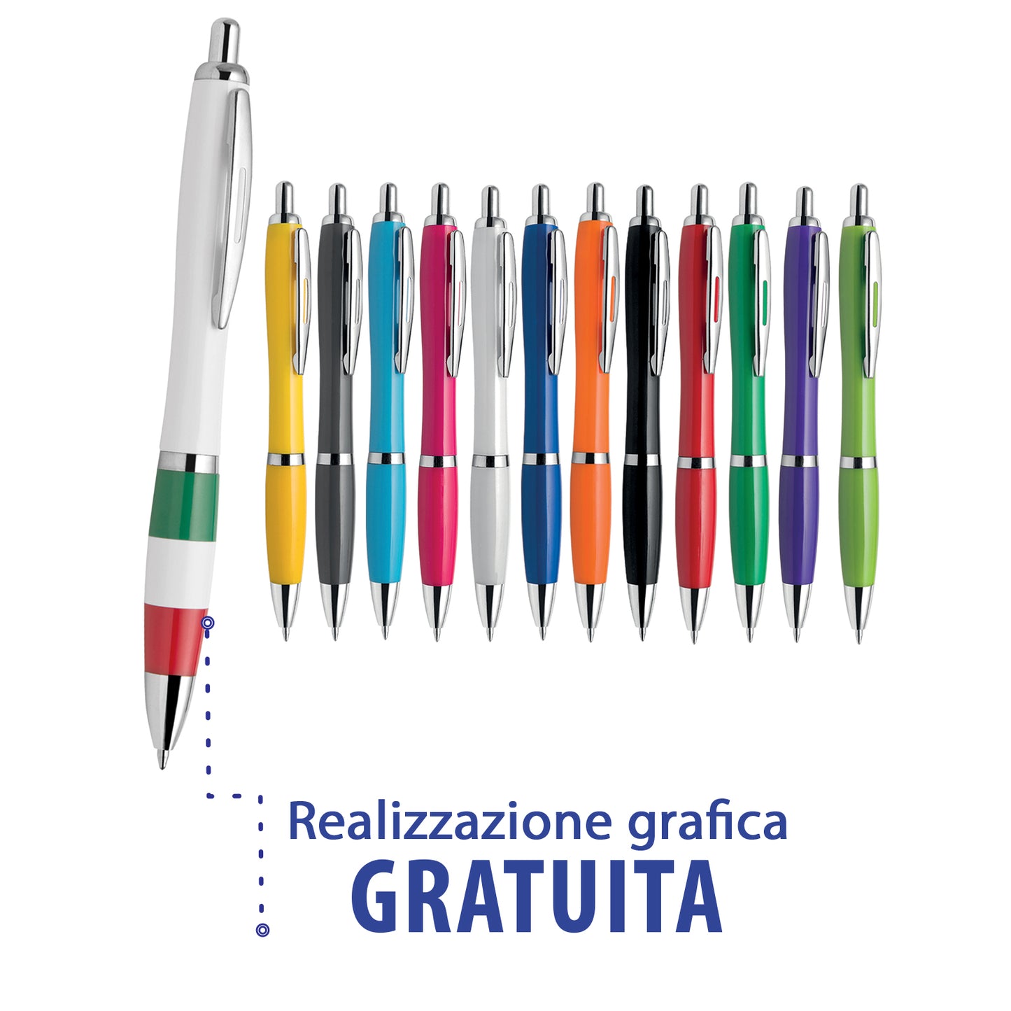 penne personalizzate pubblicitarie con logo aziendale gadget pubblicitari personalizzabili promozionali da personalizzare stampa da regalo economiche aziendali a sfera scatto