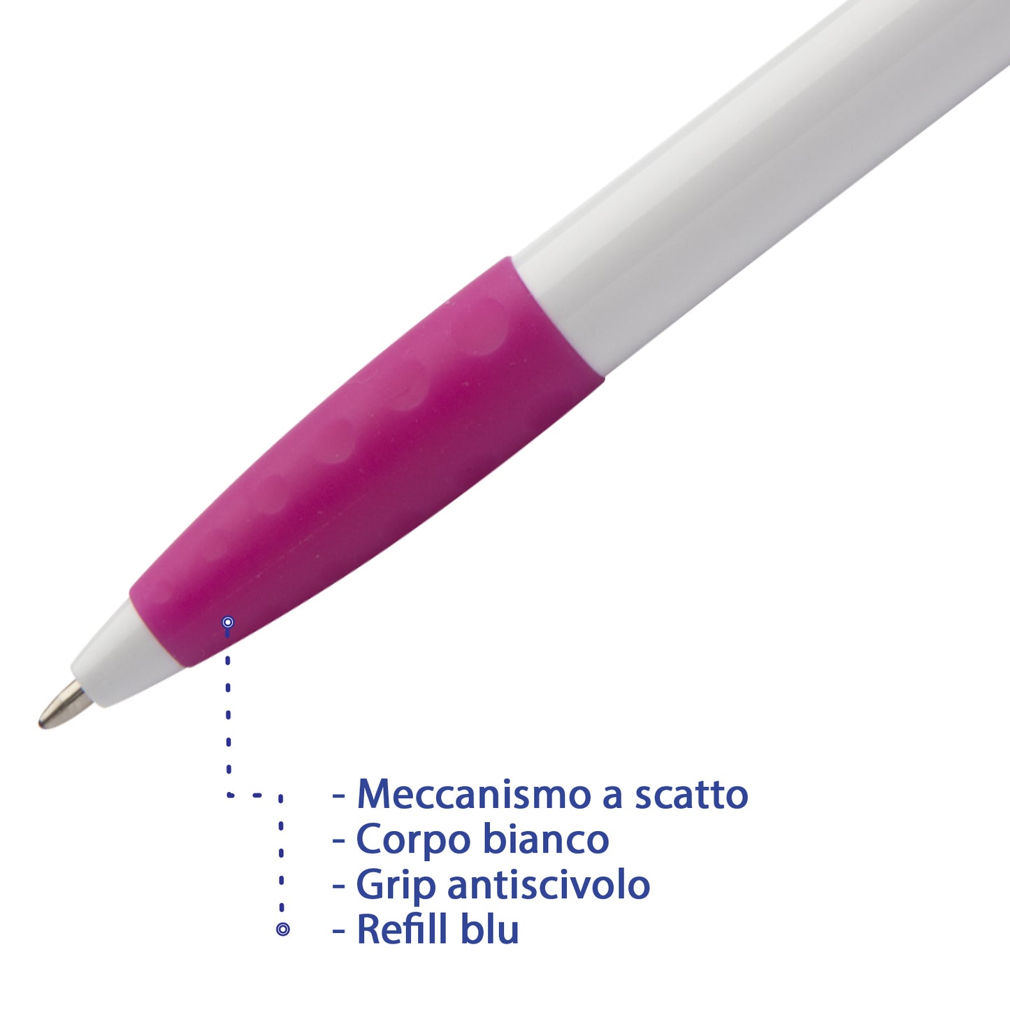 Penne personalizzate scrittura blu | Cod. Snow panther