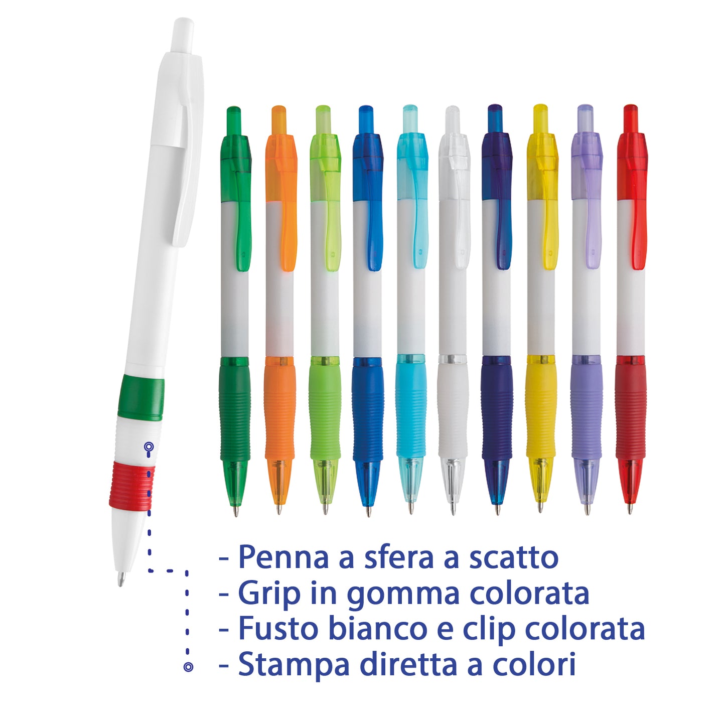 penne personalizzate pubblicitarie con logo aziendale gadget pubblicitari personalizzabili promozionali da personalizzare stampa da regalo economiche aziendali a sfera scatto