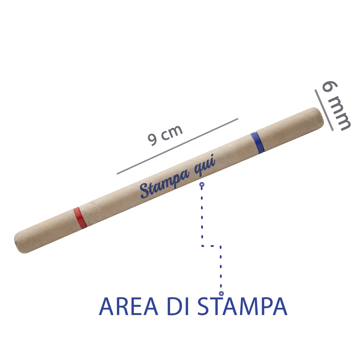 Penna personalizzabile modello ecologico due colori