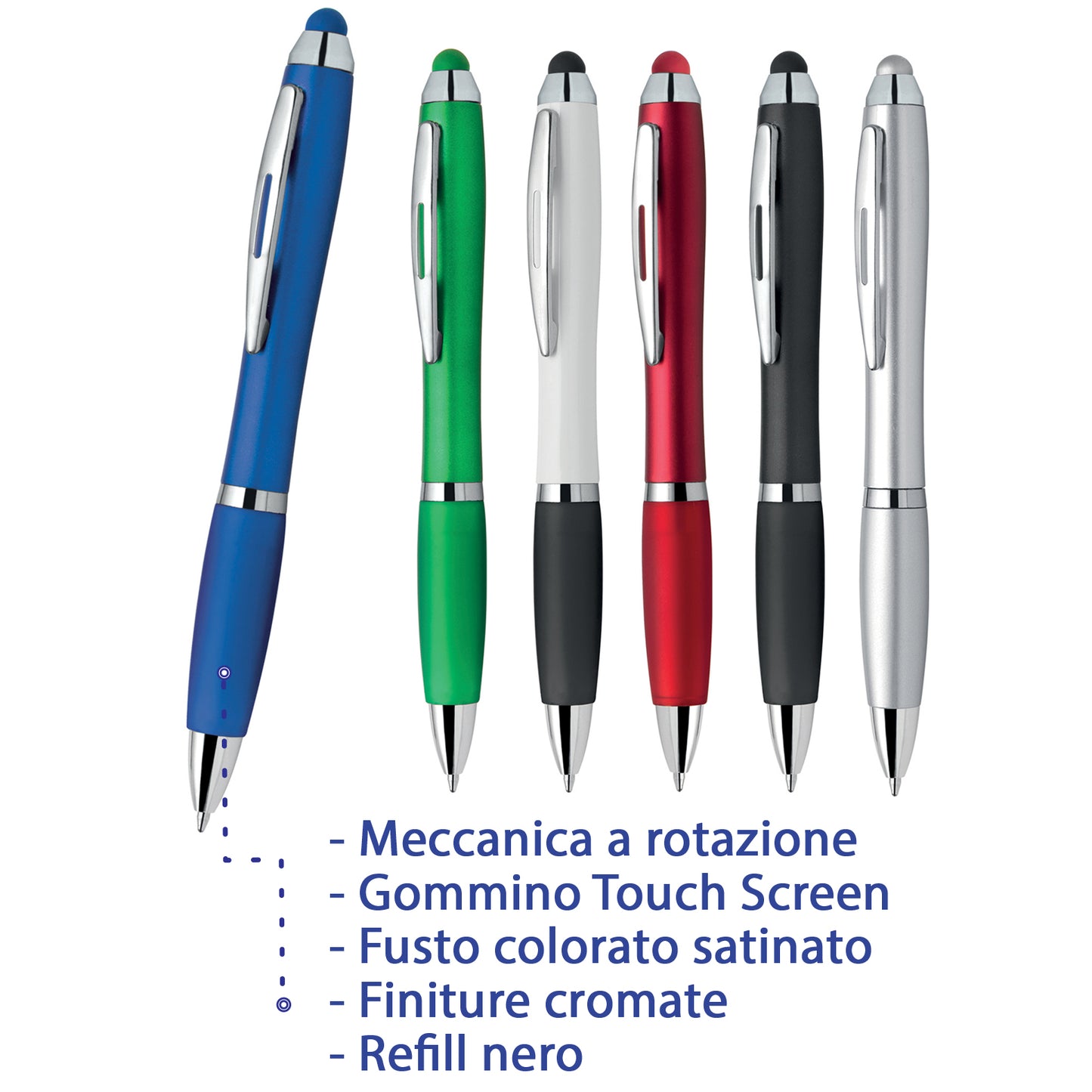 penne personalizzate pubblicitarie con logo aziendale gadget pubblicitari personalizzabili promozionali da personalizzare stampa da regalo economiche aziendali a sfera touch screen gommino