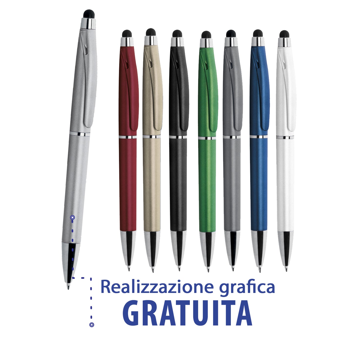 penne personalizzate pubblicitarie con logo aziendale gadget pubblicitari personalizzabili promozionali da personalizzare stampa da regalo economiche aziendali a sfera touch gommino