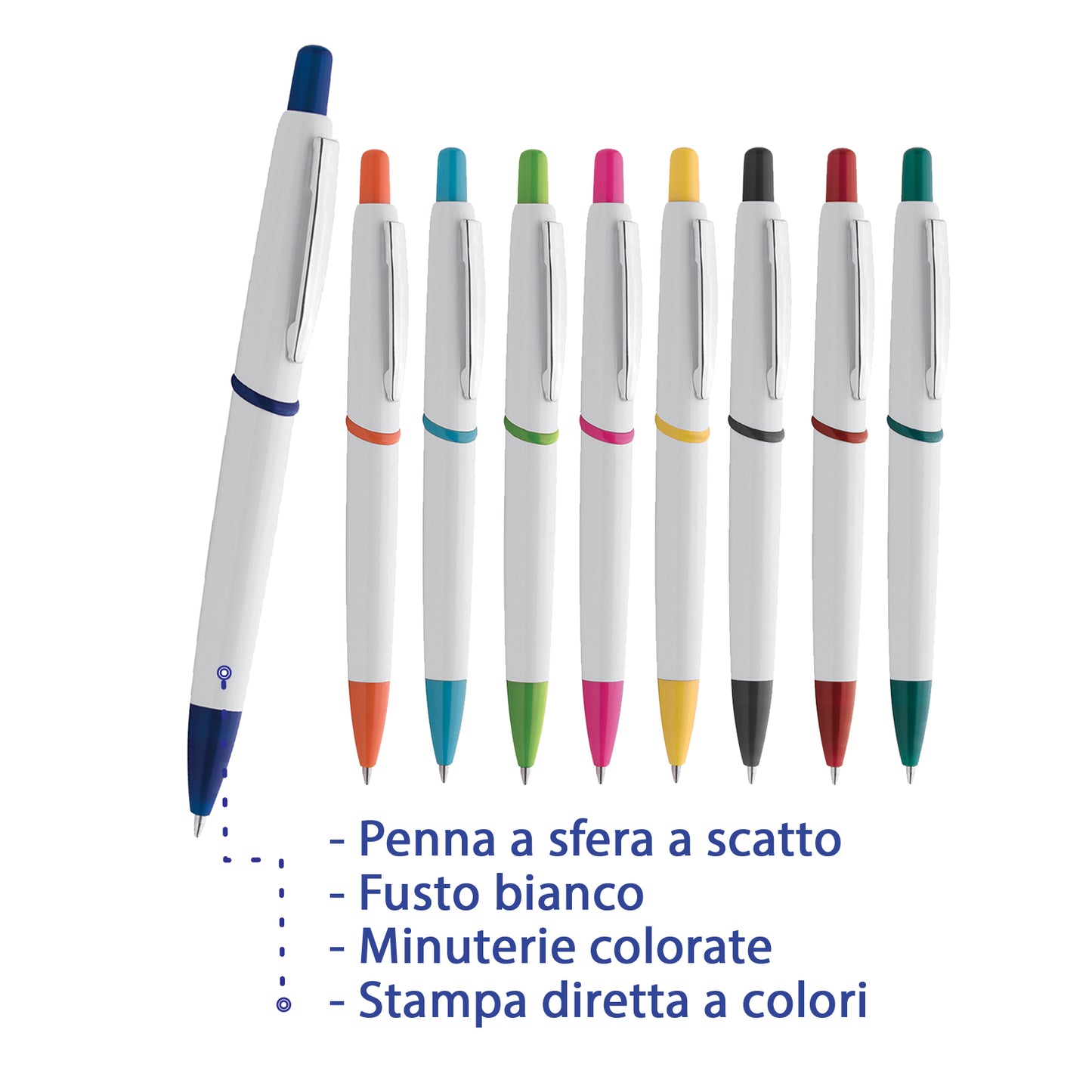 penne personalizzate pubblicitarie con logo aziendale gadget pubblicitari personalizzabili promozionali da personalizzare stampa da regalo economiche aziendali a sfera scatto