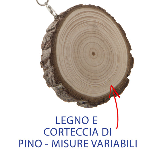Portachiavi personalizzati in legno di pino