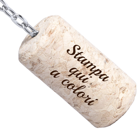 Portachiavi personalizzati tappo di sughero