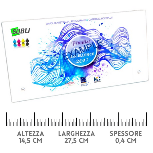 Premiazioni personalizzate in cristallo bianco | Cod. 25.632B