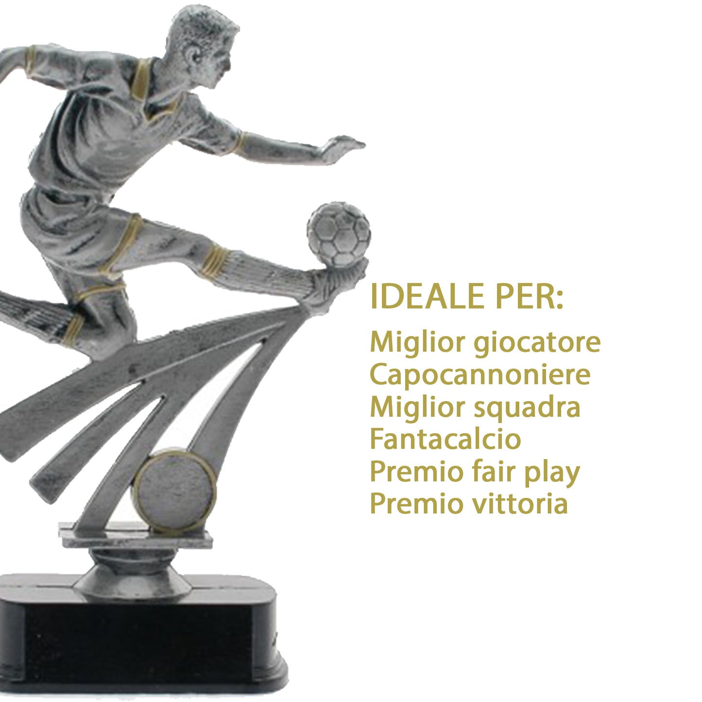Premio calcistico da 23 cm personalizzato | Cod. 14.500A