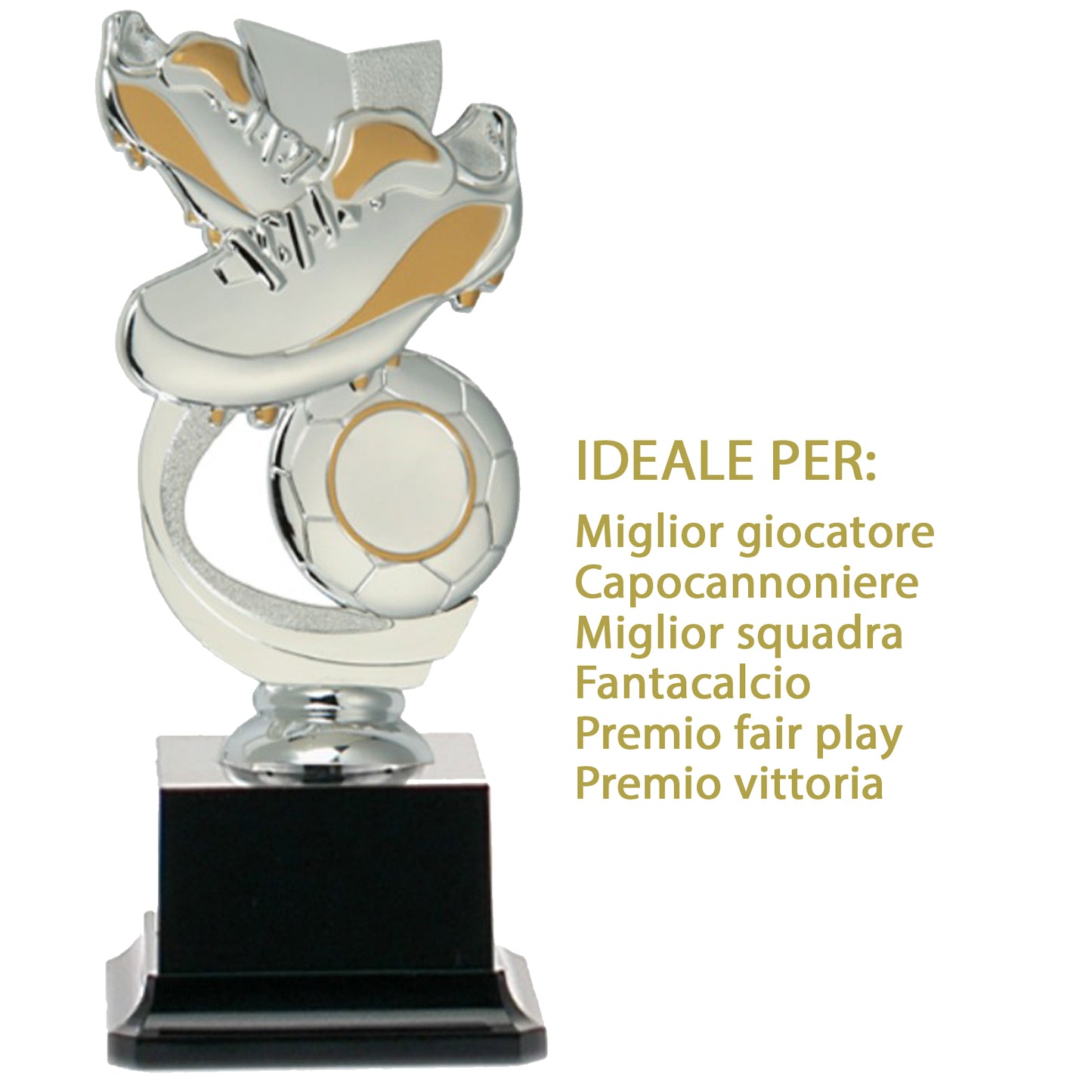 Premio calcistico da 18 cm personalizzato | Cod. 14.501A.6