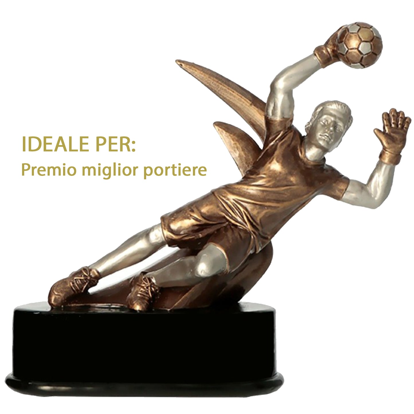 Premio portiere da 17x19 cm personalizzato | Cod. 15.322B