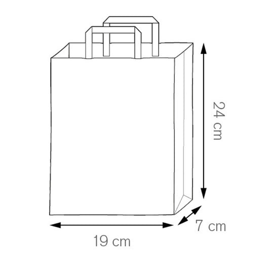Busta in carta riciclata personalizzata 19x24x7 cm | Cod. PG079
