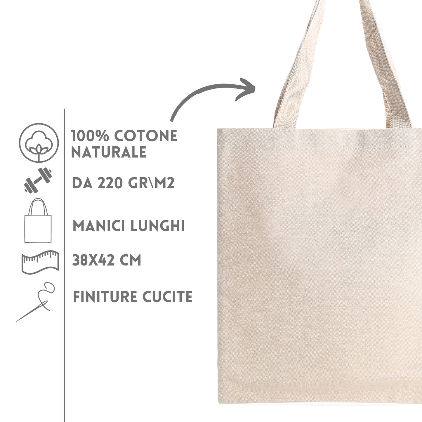 Shopper personalizzate in cotone