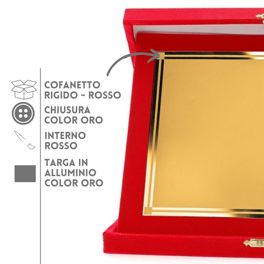 Targa riconoscimento personalizzata