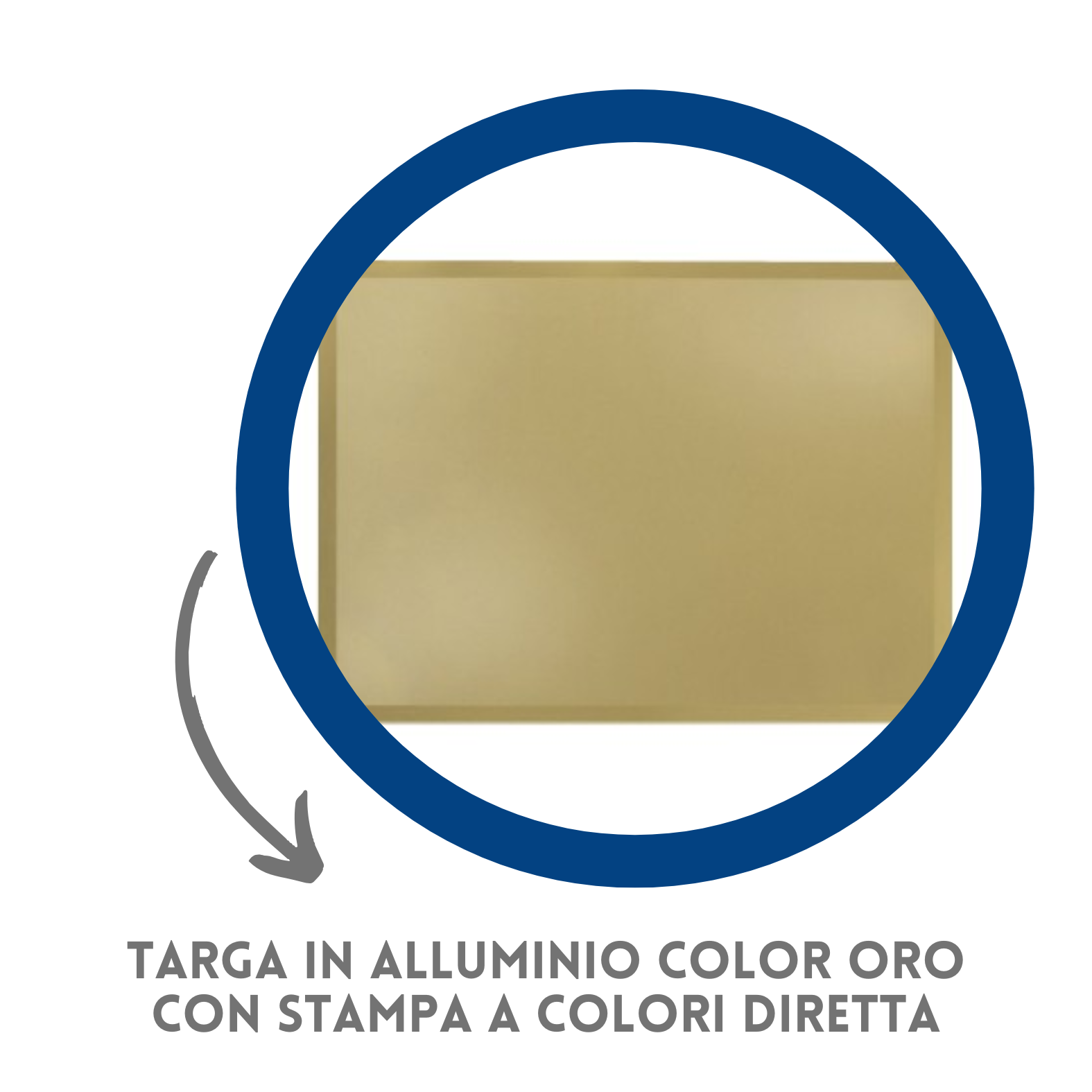 Targa riconoscimento personalizzata