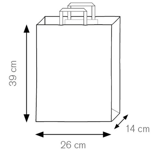 Busta in carta personalizzata 26x39x14 cm | Cod. PG063