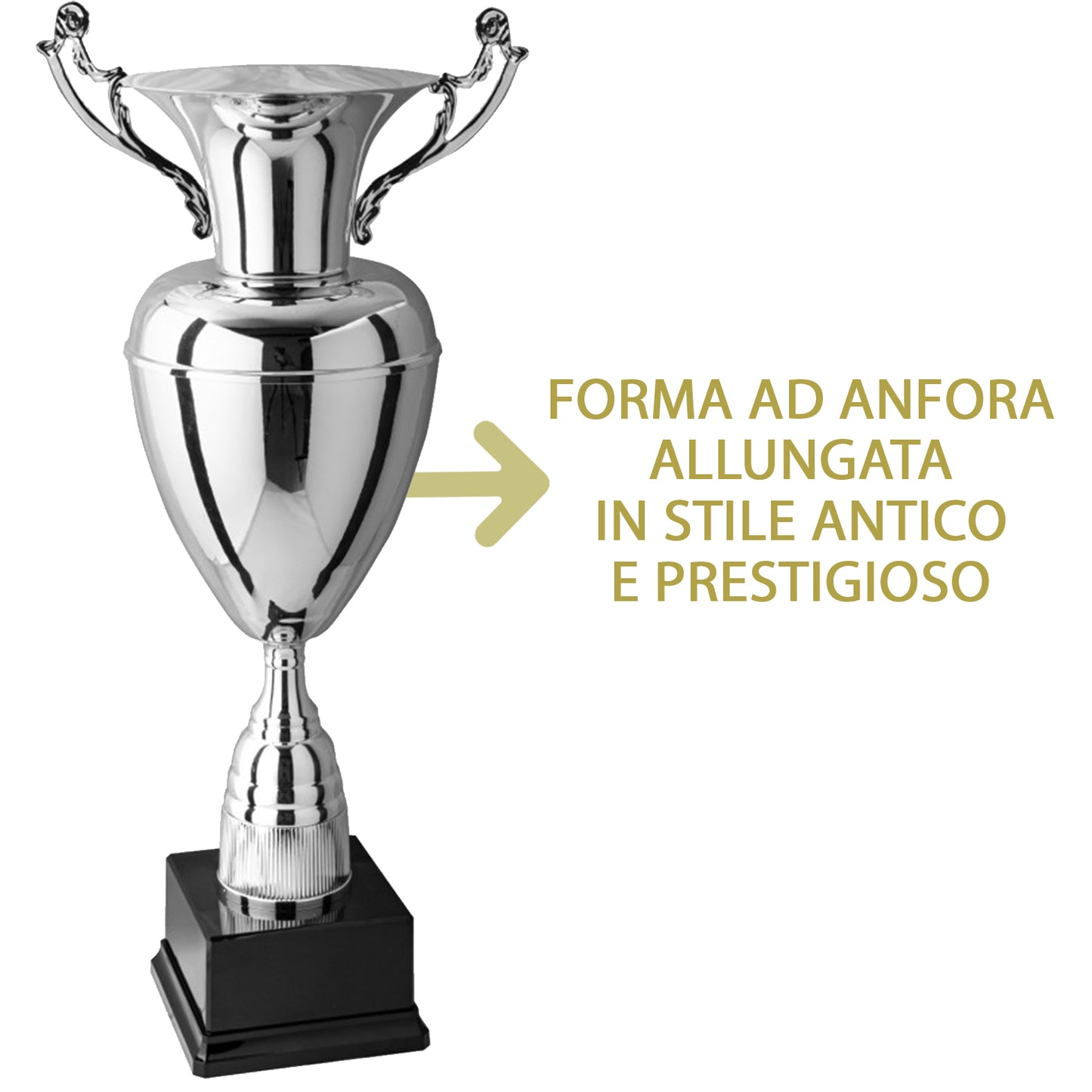 Tris di coppe trofeo personalizzate