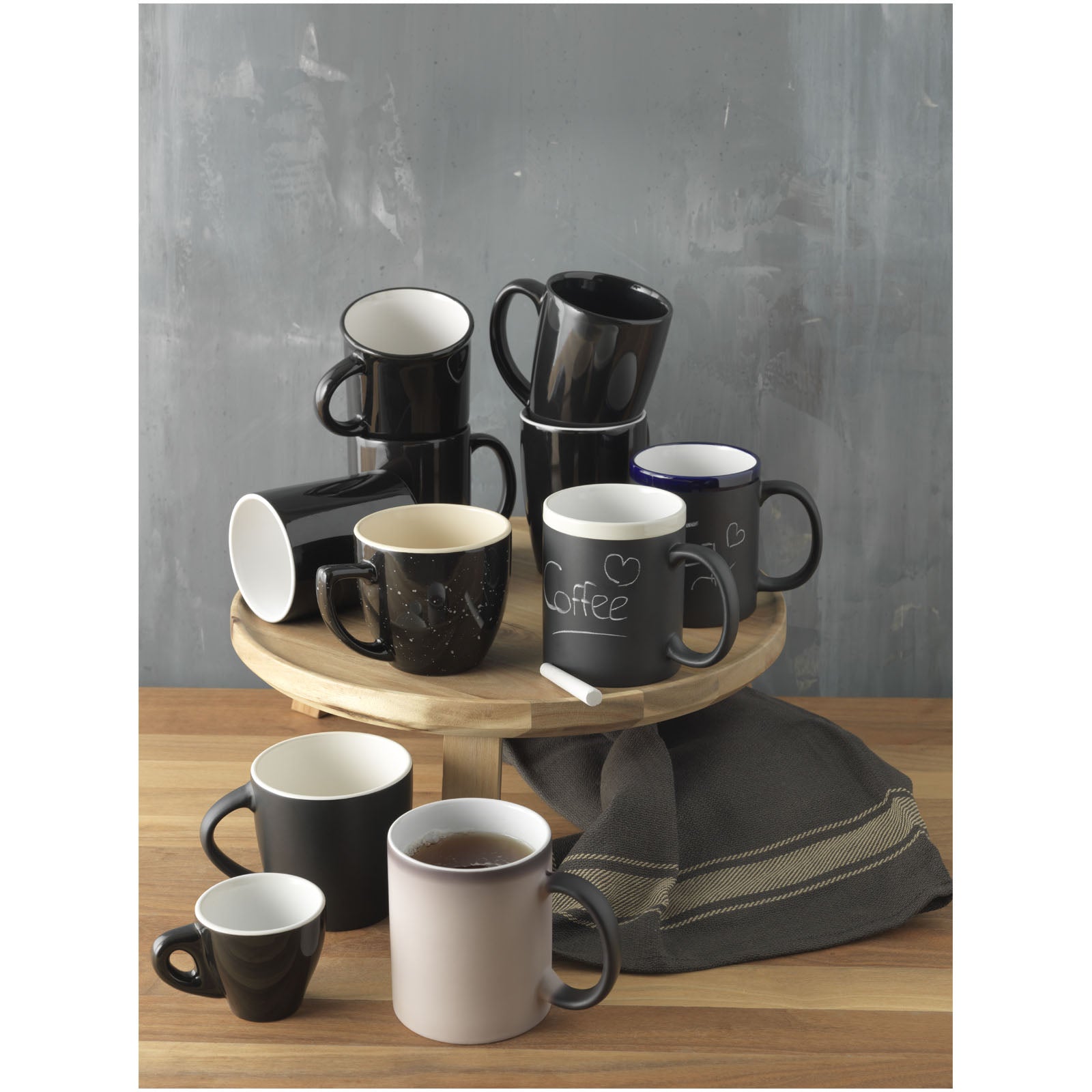 Tazza Chalk-write in ceramica da 330 ml