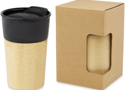 Tazza in porcellana da 320 ml con parete esterna in bambù Pereira