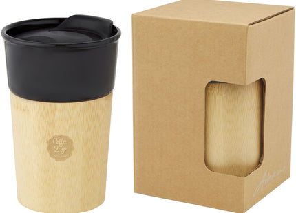 Tazza in porcellana da 320 ml con parete esterna in bambù Pereira
