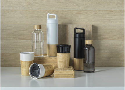 Tazza in porcellana da 320 ml con parete esterna in bambù Pereira