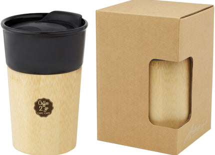Tazza in porcellana da 320 ml con parete esterna in bambù Pereira
