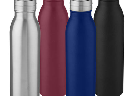 Borraccia sportiva Harper da 700 ml in acciaio inossidabile con anello in metallo