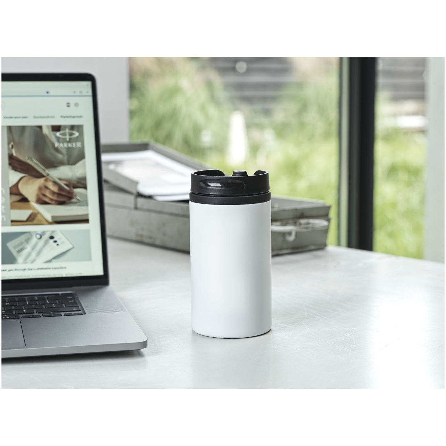 Bicchiere termico in acciaio inossidabile riciclato certificato RCS da 250 ml Mojave