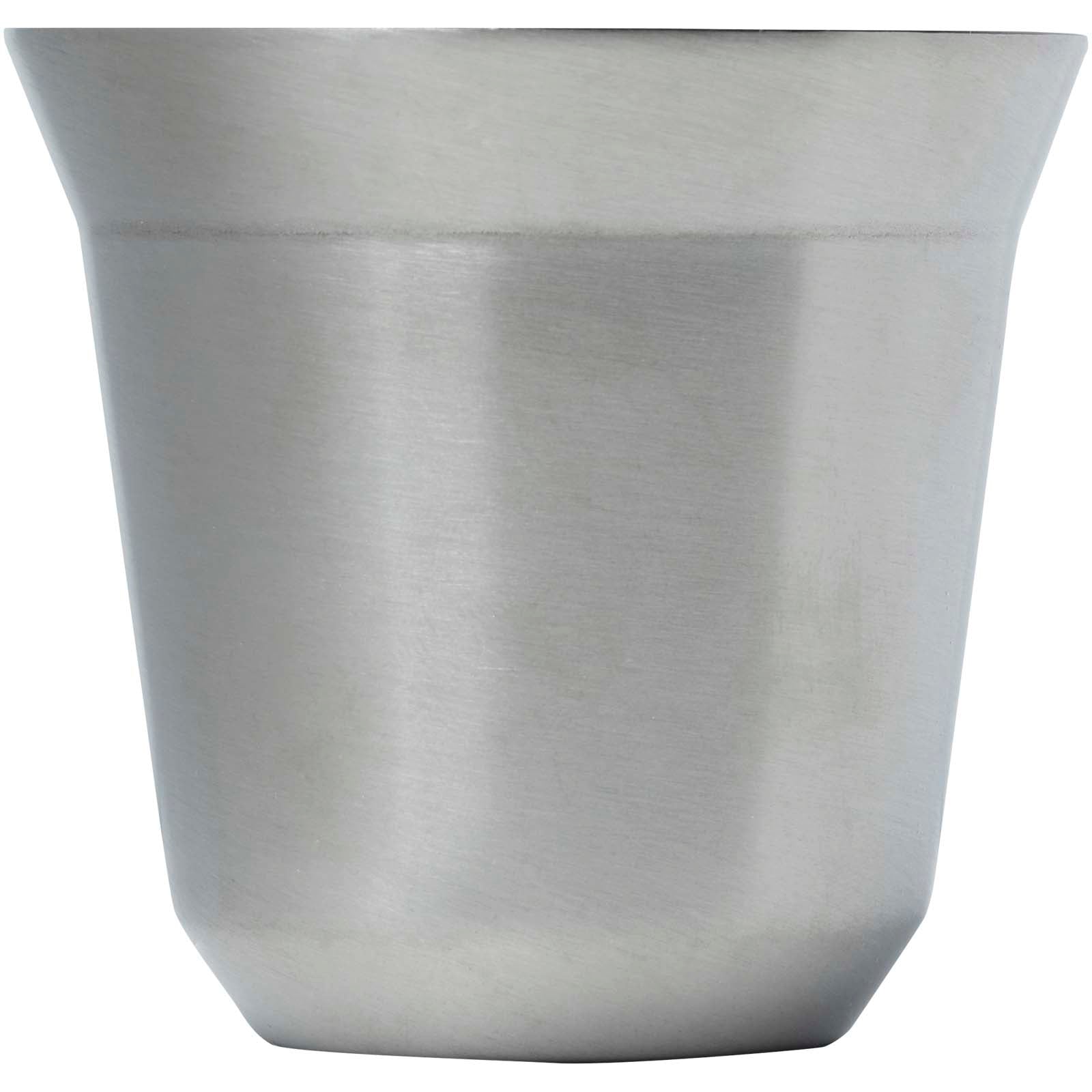  Set di tazze per caffè espresso in acciaio inossidabile certificato RCS da 80 ml Duo 