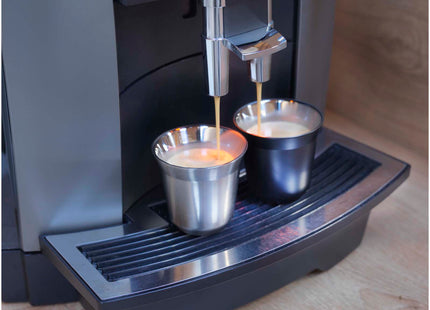  Set di tazze per caffè espresso in acciaio inossidabile certificato RCS da 80 ml Duo 