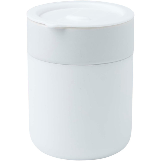 Bicchiere in ceramica con involucro in silicone e coperchio in plastica da 330 ml Java