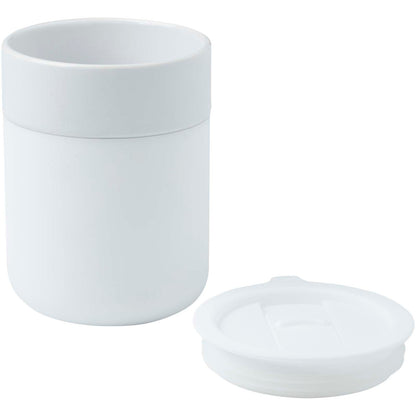 Bicchiere in ceramica con involucro in silicone e coperchio in plastica da 330 ml Java